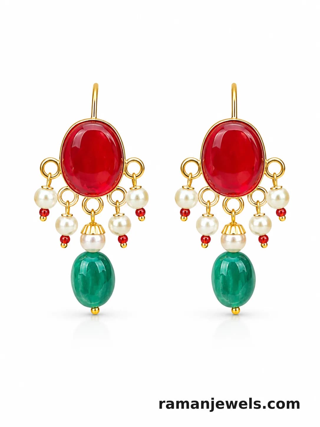 Elegant Gold-Plated Statement Earrings.