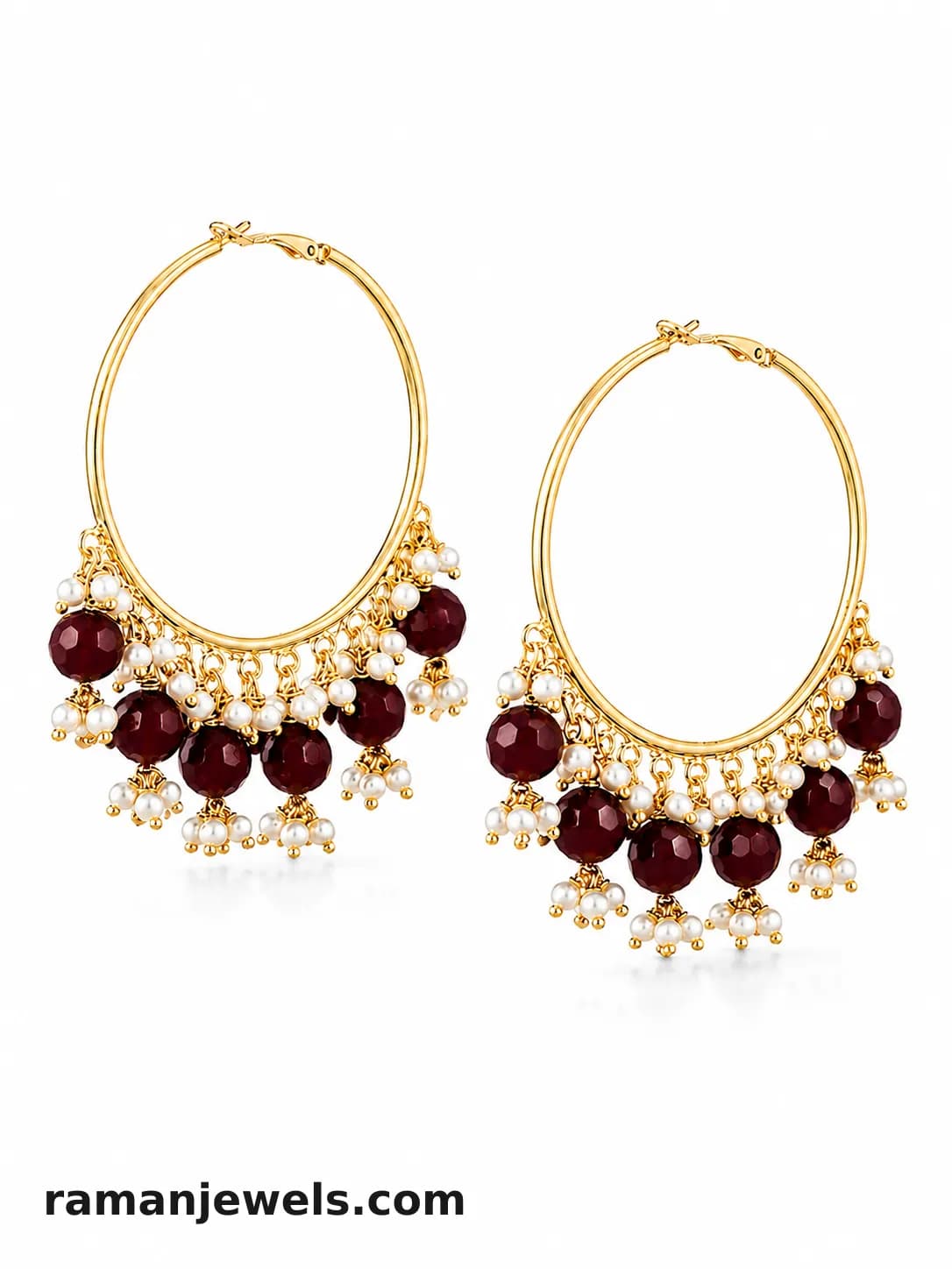 Elegance To Your Jewellery Collection With These Exquisite Gold-Tone Hoop Earrings,